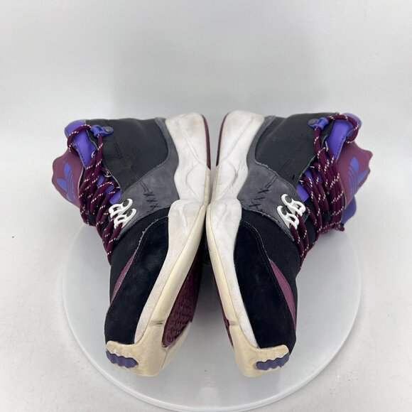 Adidas Fortitude Mid Men Size 11.5 G09439 Black Phantom Gray Nobcri Purple Shoes - Picture 9 of 14